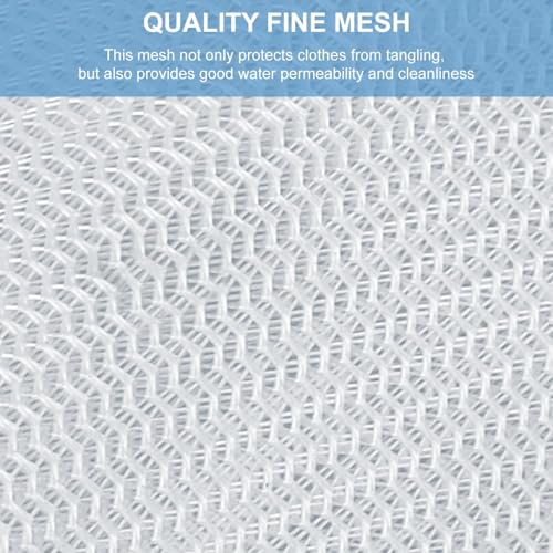 BAGAIL Laundry Bags Mesh Wash Bag for Intimates Lingerie and Delicates(4L) - color: Pearl White-Fine Mesh, size: 4L