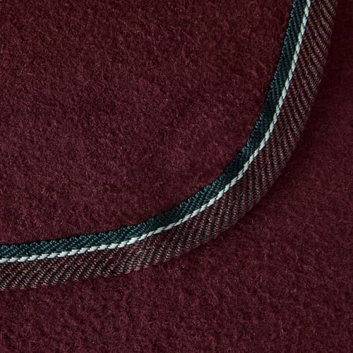 Horze Kiel Riding Blanket with Fleece - Dark Red - 75 in - color: Dark Red, size: 75 in