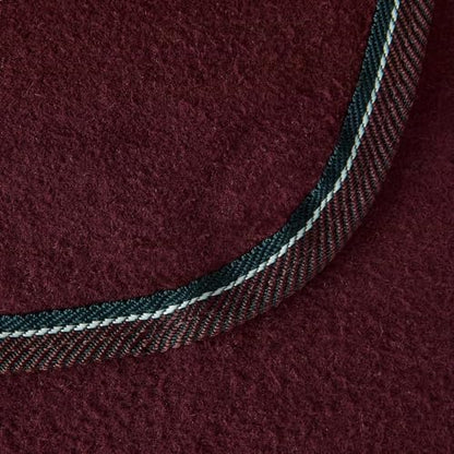 HORZE Kiel Riding Blanket with Fleece - Dark Red - 84 in - color: Dark Red, size: 84 in
