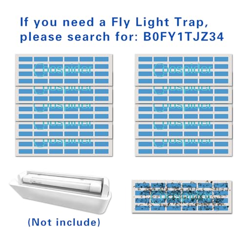 10 PCS Sticky Boards Commercial Fruit Fly Zapper Trap Indoor for Restaurant - style: 10 PCS Sticky Boards