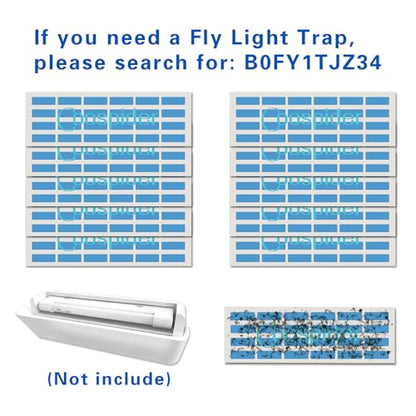 10 PCS Sticky Boards Commercial Fruit Fly Zapper Trap Indoor for Restaurant - style: 10 PCS Sticky Boards