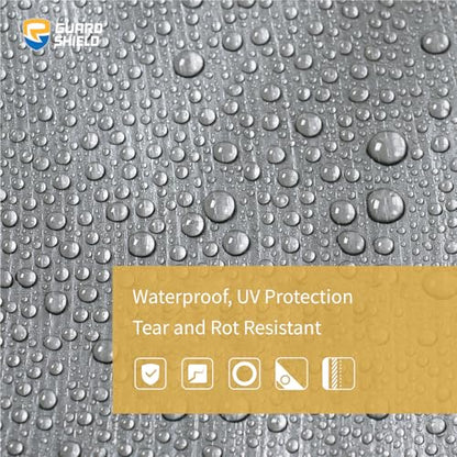 GUARD SHIELD Heavy Duty Tarp 6x8 Feet Silver/Black Multi Purpose Thick Waterproof Poly Tarp Cover 10mil - color: Silver/Black, size: 6x8