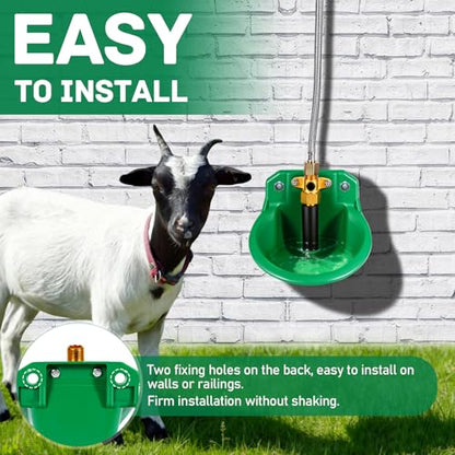 Automatic Goat Waterer Sheep Water Bowl Touch-Activated Waterer | Plastic Animal Livestock Water Dispenser for Goat Sheep Pig Piglet Calf Dog