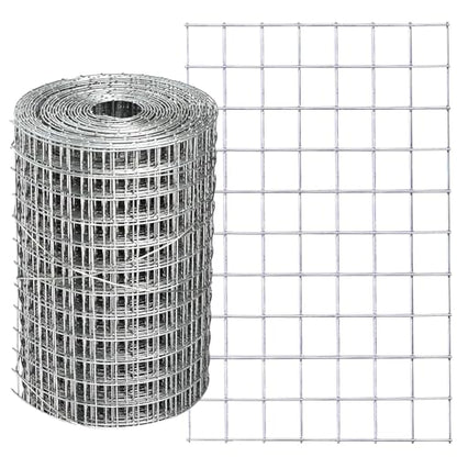 Hardware Cloth 4'' x 10' 1/2 in Galvanized Wire Mesh Roll (19 GA) Chicken Wire Fence Roll for Chicken Pen/coop Fences, Screen mesh, Rabbit/Snake Fences, Poultry enclosures, Handicraft Making, etc. - size: 4In x 10Ft
