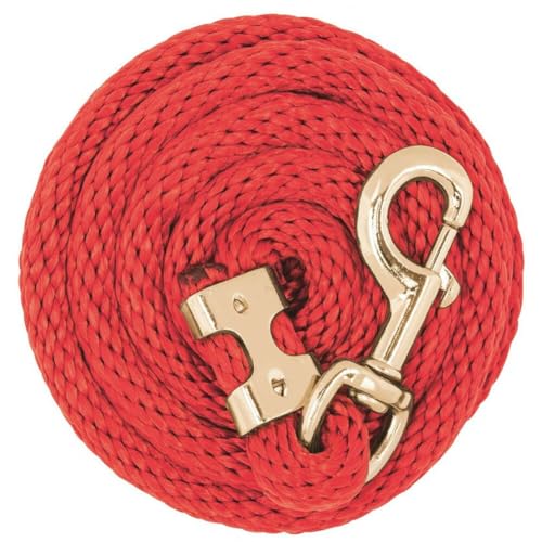 Weaver Equine Value Lead Rope with Brass Plated 225 Snap, Cinnamon