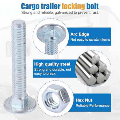 Cargo Trailer Door Latch Hasp Keeper for Ramp Padlock Race Bar Lock Handle