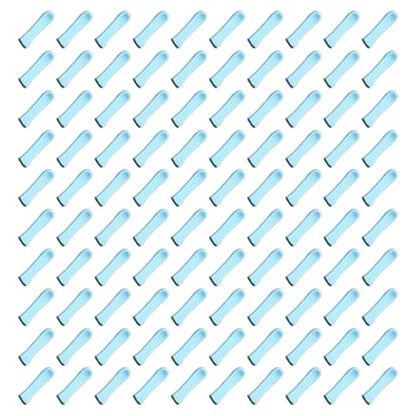 100 Pieces Ear Cleaner Tips, Ear Cleaner Replacement Tips, Ear Spoon Tips, Silicone Soft Cleaning Reuse Cap for Ear Wax Removal Tool Accessories (Blue)