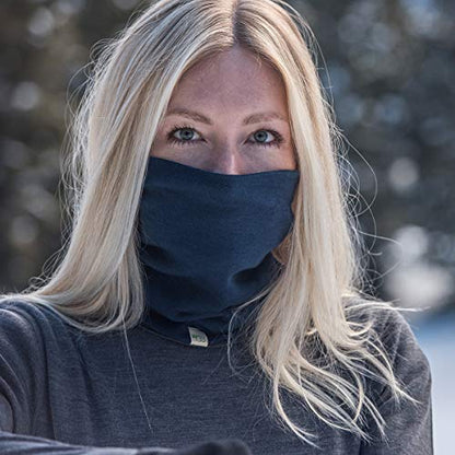 100% Merino Wool - Midweight Neck Gaiter - Skiing Neck Warmer - Winter Face Mask - Multipurpose Headwear - color: Desert Sand