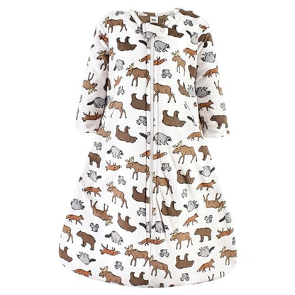 Hudson Baby Unisex Baby Long Sleeve Plush Faux Fur Sleeping Bag, Wearable Blanket - color: Animal Adventure, size: 12-18 Months