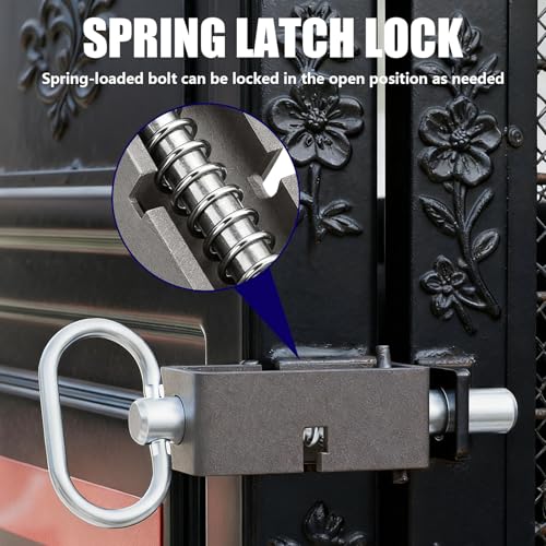 Spring Latch, Trailer Gate Latch, Heavy Duty Spring Loaded Gate Latch Pin