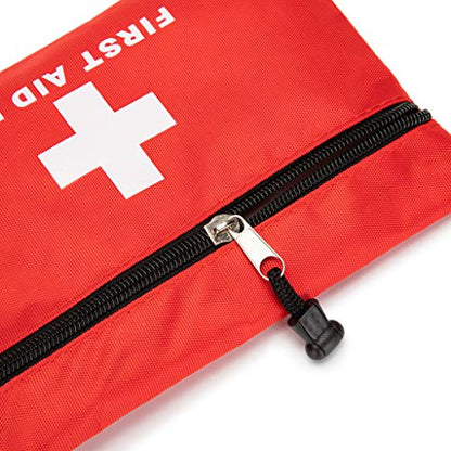 Red First Aid Bag Empty First Aid Kit Empty Waterproof First Aid Pouch Small Mini for First Aid Kits Pack Emergency Hiking Backpacking Camping Travel Car Cycling (Red, 7.9x5.5 6 Pack) - color: Red, size: 7.9x5.9 Inch (Pack of 6)