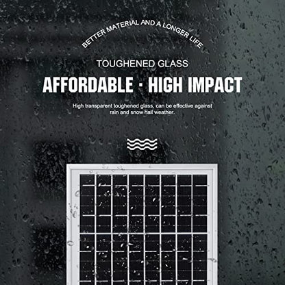 ECO-WORTHY 10W Solar Panel Battery Charger Portable for Charging 12V Battery or Vehicle Gate Opener,Electrical Fence Chicken Coop Lawn Tractor Boat - size: 10W Panel