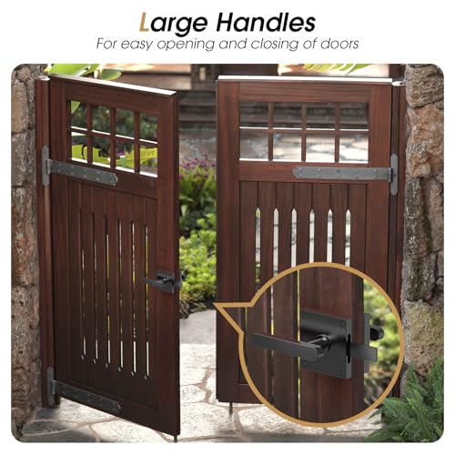 Double Side Gate Latch, Left Inswing Gate Latch for Wooden Fence - size: GL01