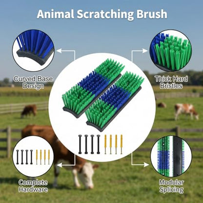 Livestock Scratching Brush, Itch Relief Goat Scratching Post Brush