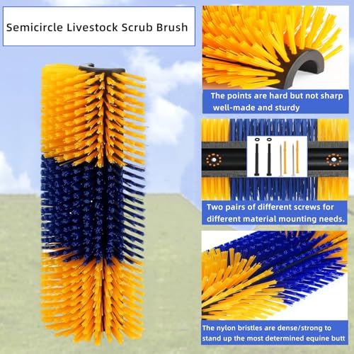 Livestock Scratching Brush 1 Pack, Itch Relief Goat Scratching Post - size: 1 Count (Pack of 1)