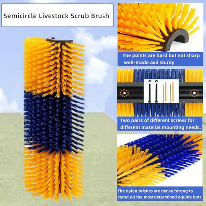 Livestock Scratching Brush 1 Pack, Itch Relief Goat Scratching Post - size: 1 Count (Pack of 1)