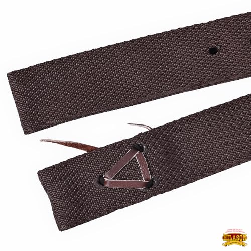 HILASON Nylon Cinch Tie Strap Off Billet Set, 36 Inch - color: Brown