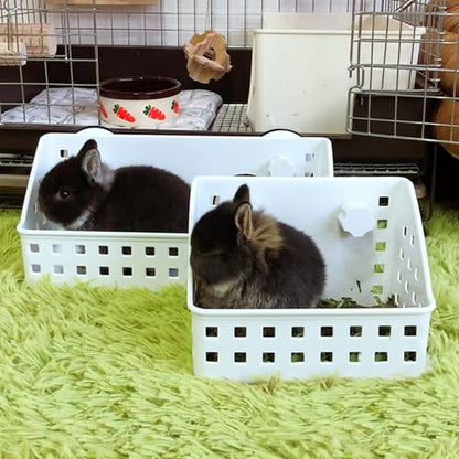 kathson Large Rabbit Hay Feeder Guinea Pig Hay Manger Holder Bunny Hay Feeder for Small Animal Chinchilla Ferret (12.5 X 4.5 X 5.3 inch) - size: 12.5 X 4.5 X 5.3 inches, 1 Piece
