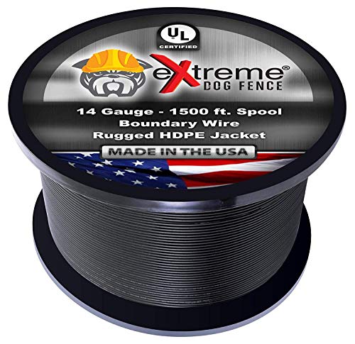 14 Gauge Electric Dog Fence Wire, 1500 ft, Underground Boundary Wire - size: 1500 Feet (2 Acres)