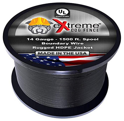 14 Gauge Electric Dog Fence Wire, 1500 ft, Underground Boundary Wire - size: 1500 Feet (2 Acres)