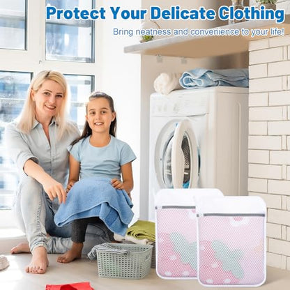4-Pack Durable Honeycomb Mesh Laundry Bags for Delicates, 12 x 16 Inches - color: 120gsm Honeycomb Mesh, size: 4 Medium