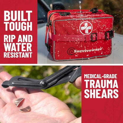Surviveware Comprehensive Premium Survival First Aid Kit - style: Large