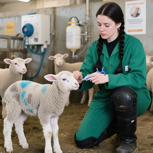 2Pcs 30ml Goat Drench Syringe, Adjustable Reusable Drench Gun - size: 30ML