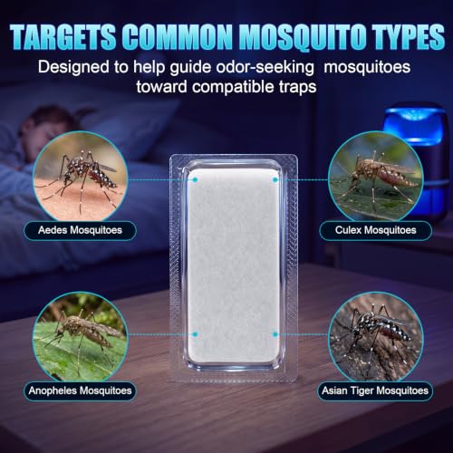 Mosquito Attractant Cubes for Traps Refill | Mosquito Lure, Effective for Indoor Outdoor Patios, Gardens, Backyards, Camping,Outdoor Activities