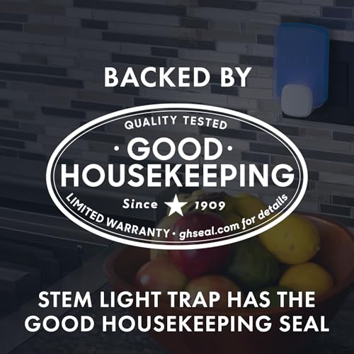 STEM Insect Light Trap Refill Cartridges, Indoor Fruit Fly Trap, Insecticide-Free Pest Control for Home, Attracts and Traps Flying Insects, Official STEM Refills - 3 Count