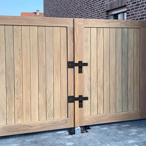 6 Inch Farm Flip Fence Gate Latch, 4 Pcs Heavy Duty Barn Door Latch Lock Hardware Outdoor Rustic Gate Lock for Barn, Shed, Sliding Doors, Cabinet