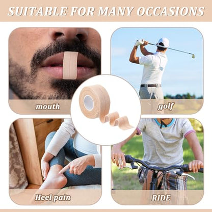 Tondiamo 8 Rolls Elastic Tape Adhesive Elastic Tape Self Adhesive Bandages Wrap Flexible Stretch Bandages Athletic Sports Skin Strips for Sports Ankle, Knee and Wrist Animal Pets(1 Inch X 5 Yard) - size: 1 Inch X 5 Yard