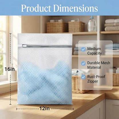 4Pcs Laundry Bags Mesh Wash Bags12x16 Inches | 4Medium - size: 4-PACK-Medium