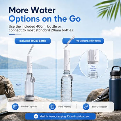 Portable Bidet for Travel, 400ml Rechargeable Electric Bidet Sprayer