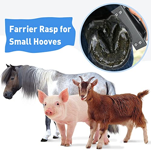 Harhana Goat Hoof Rasp File, Farrier Rasp for Small Hooves, Goat and Small Animals - color: Black