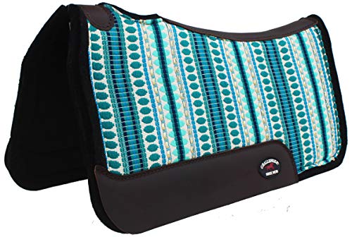 Horse SADDLE PAD Western Contoured Cotton Fleece Lined Pink 39RT08