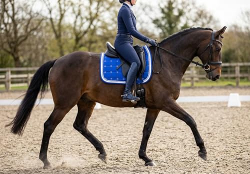 Horse Quilted ENGLISH SADDLE PAD Trail Contoured 72Contoured