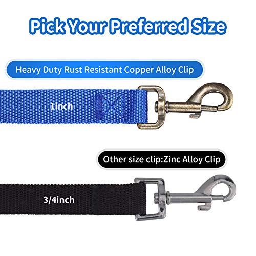 HIKISS Long Dog Leash Obedience Recall Training Agility Lead with Thickening Material for Large Dog - 15ft 20ft 30ft 50ft 100ft Training Leash(Blue 15ft) - color: T2:Large Dog Thicken blue, size: 15 Feet