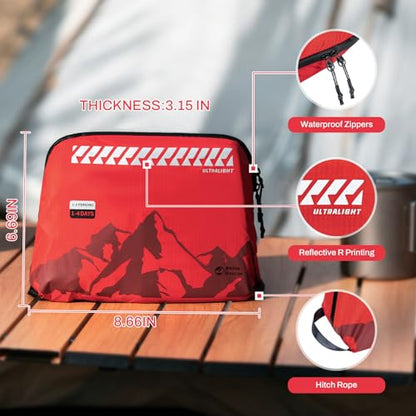 RHINO RESCUE Ultralight Camping First Aid Kit, Water-Resistent Up to 4 Days - size: PRO