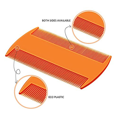 Boao 6 Pack Flea Comb Pet,White, Yellow, Green, Purple, Orange, Dark Blue | Stainless Steel Rounded Teeth, Double Sided Design, Lice Remover, Tear Stain Tool, Dematting Brush for Cats Dogs Grooming - color: White, Yellow, Green, Purple, Orange, Dark Blue