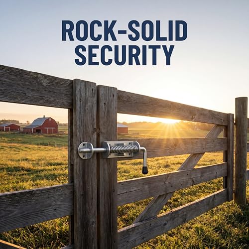 6.5in Spring Loaded Latch Pin Heavy Duty Gate Lock