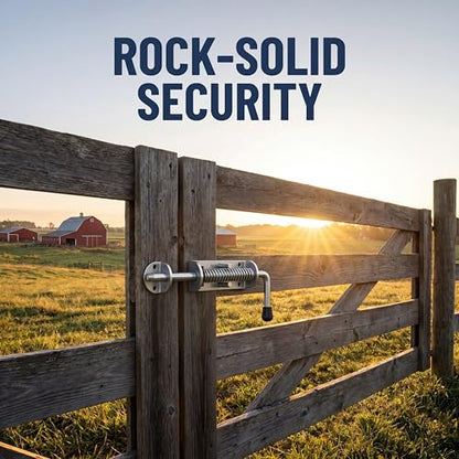 6.5in Spring Loaded Latch Pin Heavy Duty Gate Lock