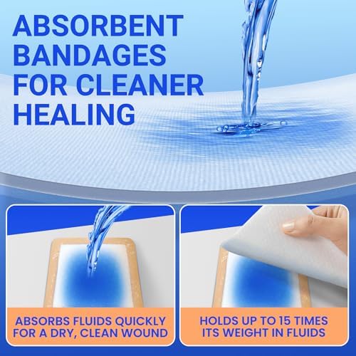 Large Waterproof Bandages 5x5 Silicone Foam Dressing Sensitive Skin, 10 PCS - style: 5"X5"(10PCS)
