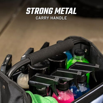 Slick Products Car Detailing Caddy & Organizer Tote - Heavy-Duty Storage