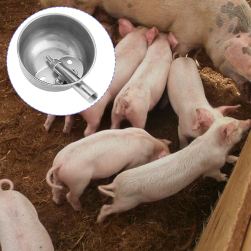 Joyzan Automatic Pig Waterer, Auto Water System Livestock Bowl Dispenser