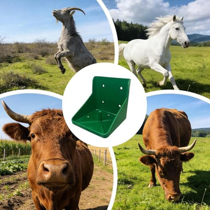 Mineral Block Feeder, Universal PP Salt Brick Holder for Livestock, High-Strength Salt Lick Container for Goat, Deer, Sheep, Stable Feeding Tray for Farm Backyard
