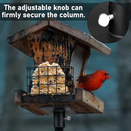 Novabright Bird House Mounting Plate Flange for 1 Inch Bird Feeder Pole