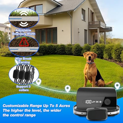 Electric Fence for Dogs,2026 Underground Dog Fence System for 1 Dog - size: For 1 dog
