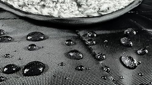 DOWN UNDER OUTDOORS Waterproof 350 GSM Fleece or Sherpa Stadium Blanket - color: Black/Heather Grey