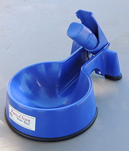 The Easy-Clean Auto-Fill Water Bowl For Dog with (5-Foot) Long Stainless Steel Hose, 32 ounces,Blue - size: 5 feet