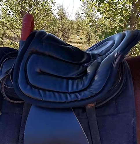 Saddle Tush Cushion Western Long Saddle Pad Horse Riding Seat Saddle Cushion Pad - color: BLUE